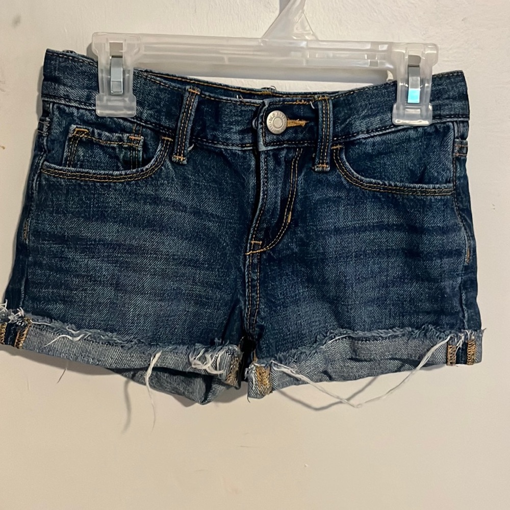 Old navy blue jeans shorts